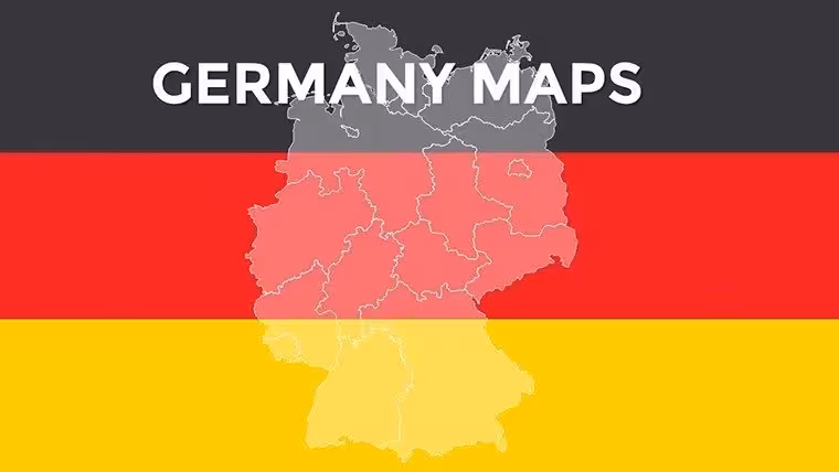 Germany Editable PowerPoint Maps: 36 Slides