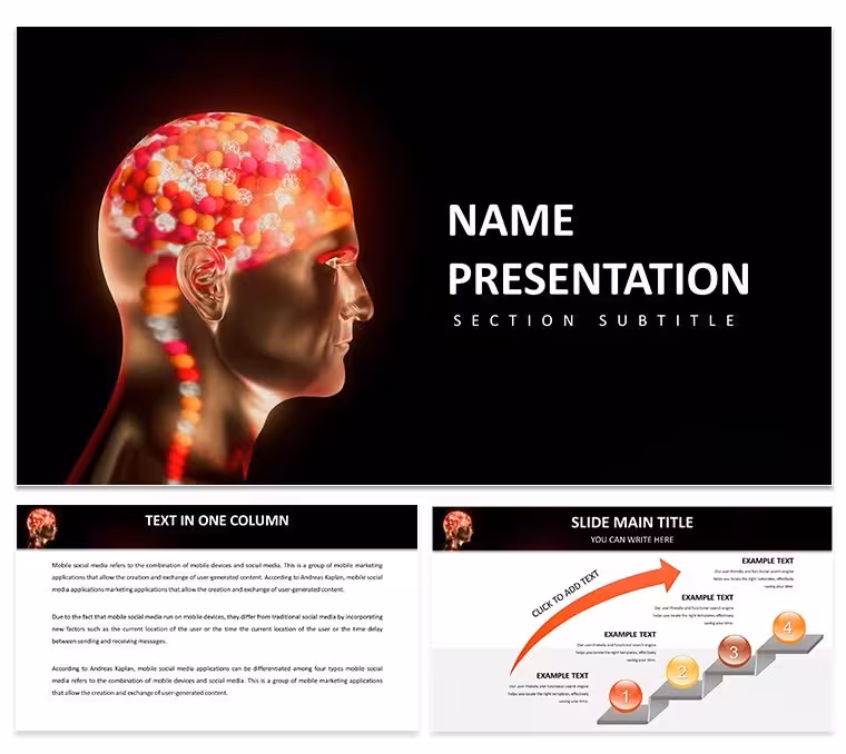 Brain Potential PowerPoint Template: Igniting Neuroscience Narratives