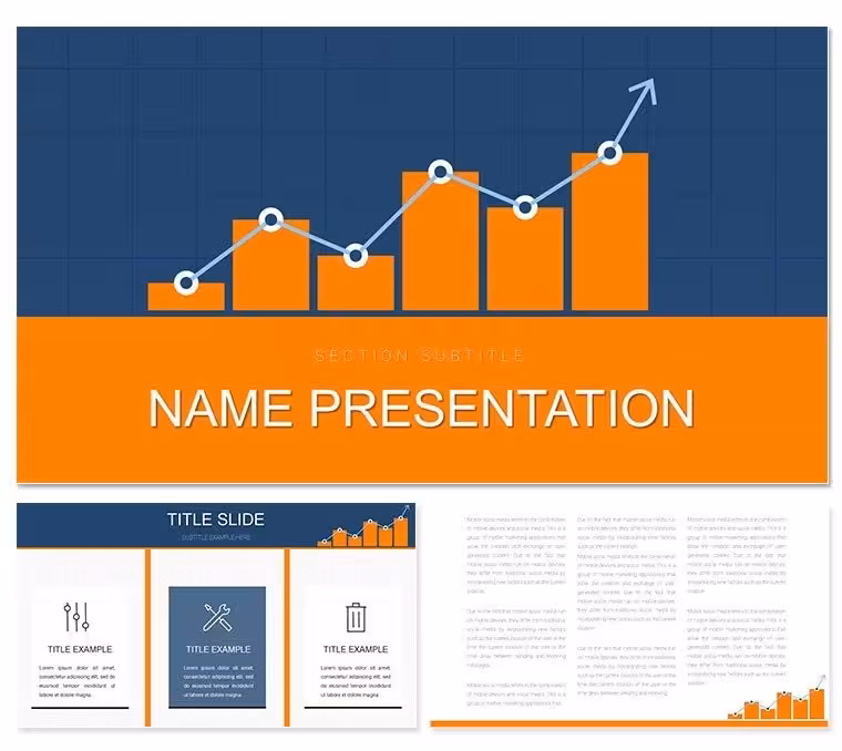Financial Graphics PowerPoint Template: Chart Your Business Path