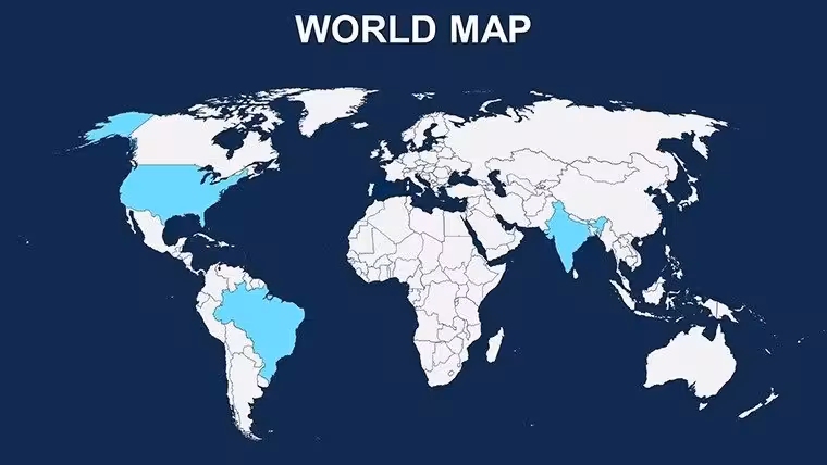 World : Ghana PowerPoint maps