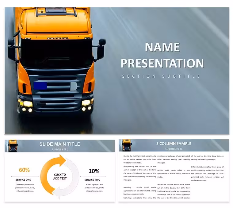 Logistics Technology Keynote Template for Pros