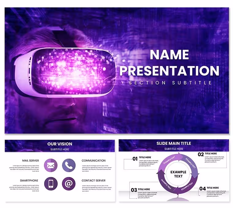 Virtual World Mask Keynote Template: Unveil Digital Realms