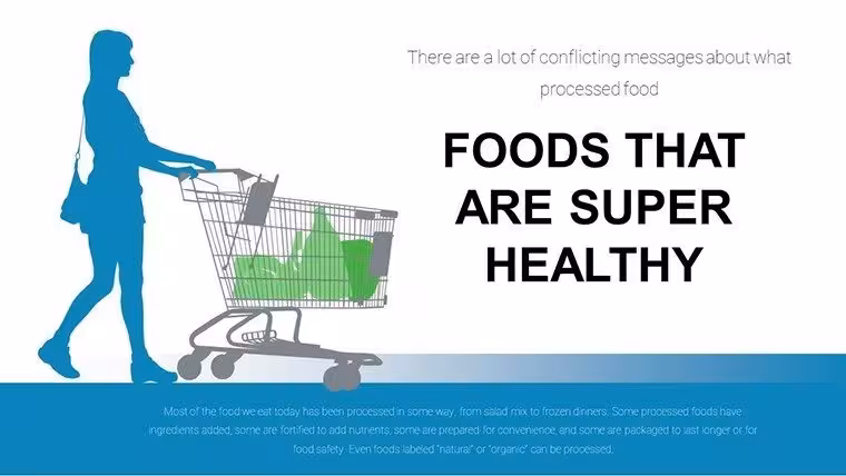 Healthy Foods Infographic PowerPoint Charts Template: Your Guide to Nutrient-Rich Presentations