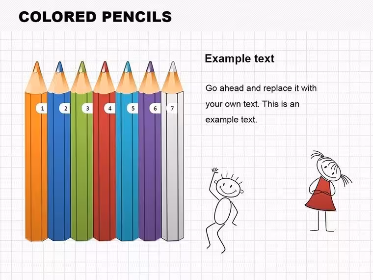 Creative Pencil Shapes: PowerPoint Template