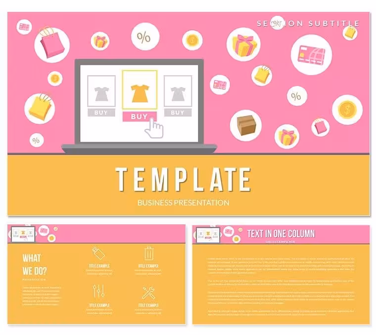 E-commerce Marketing PowerPoint Template | Professional Presentation