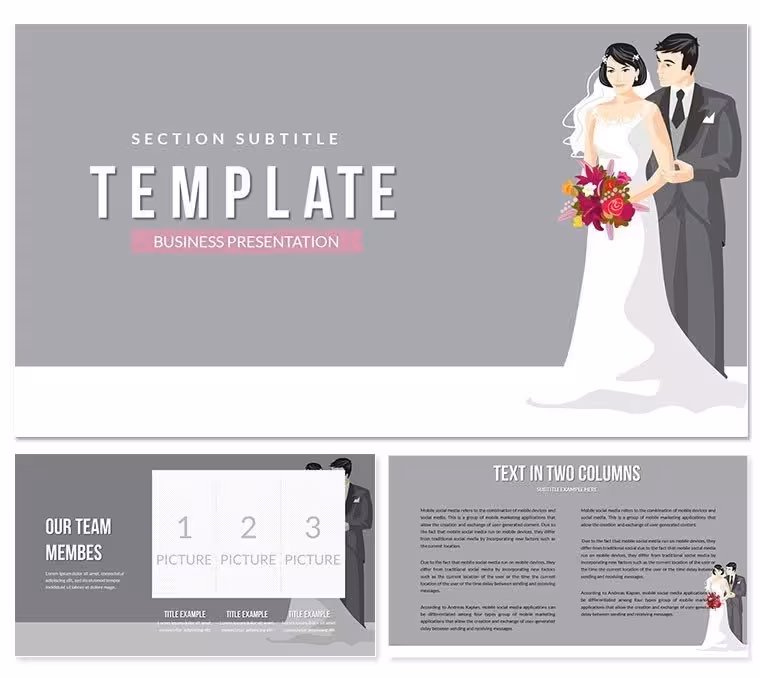 Wedding Photo PowerPoint Template: Presentation