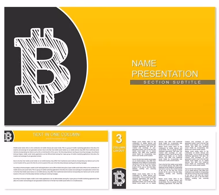 Bitcoin Account PowerPoint Template | Professional Presentation Slides