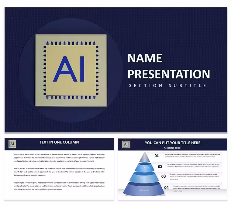Artificial Intelligence PowerPoint Template: Igniting AI Discussions