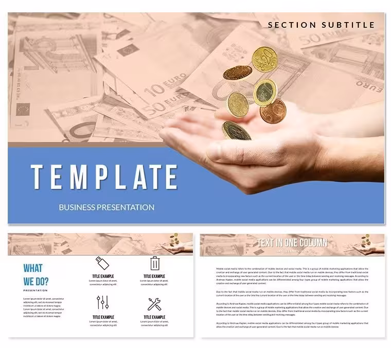 Easy Money: Money Earnings PowerPoint templates