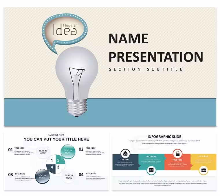 Innovative Ideas PowerPoint Template: Light the Spark of Genius