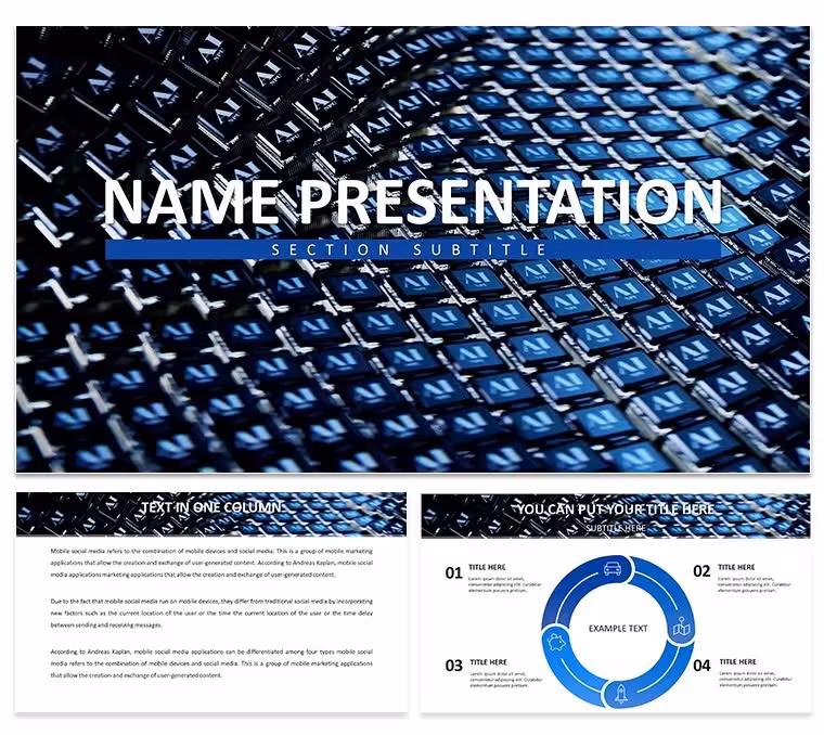 Neural Network PowerPoint Template for AI - Fully Editable | Instant Download | ImagineLayout