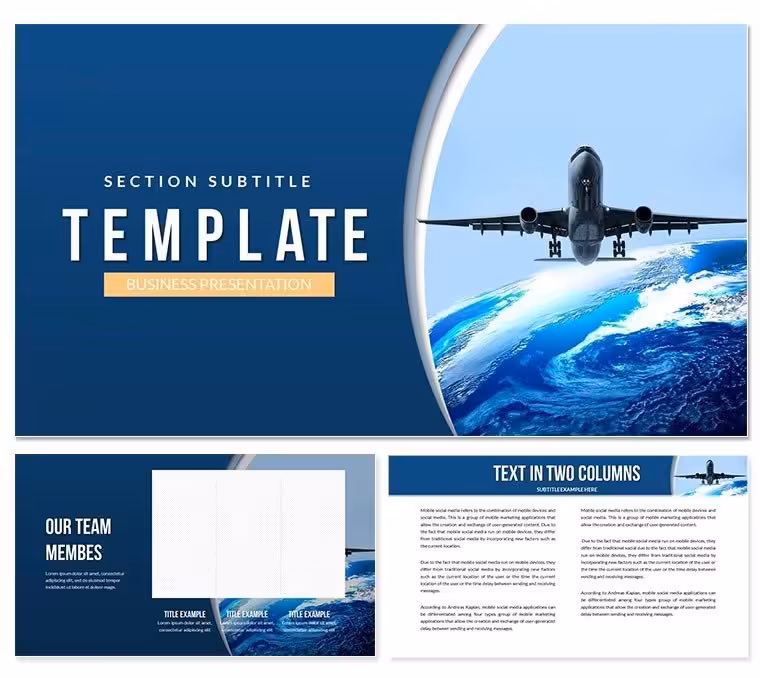 Plane Tickets PowerPoint templates Presentation