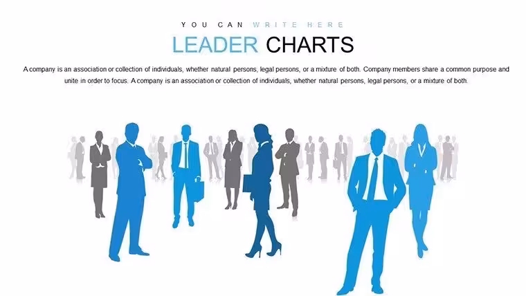 Leader PowerPoint Charts Template for Presentation