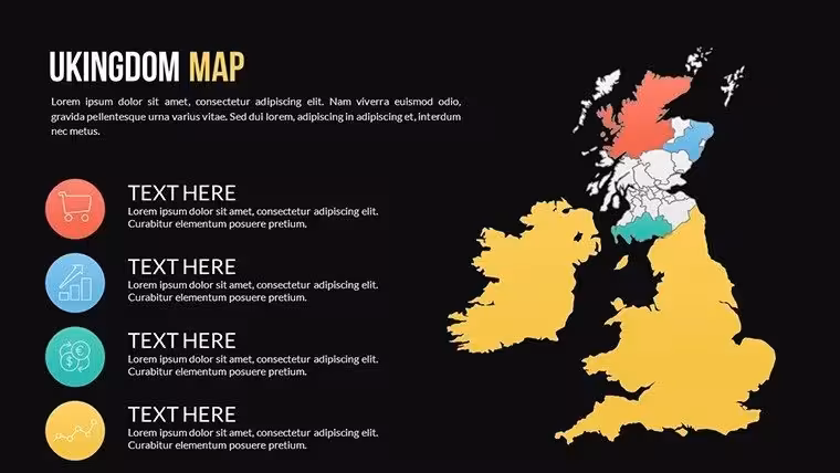 Dark Effect - World Global PowerPoint Maps - UK