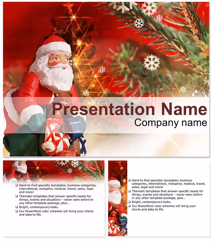 Festive Santa Christmas PowerPoint Slides