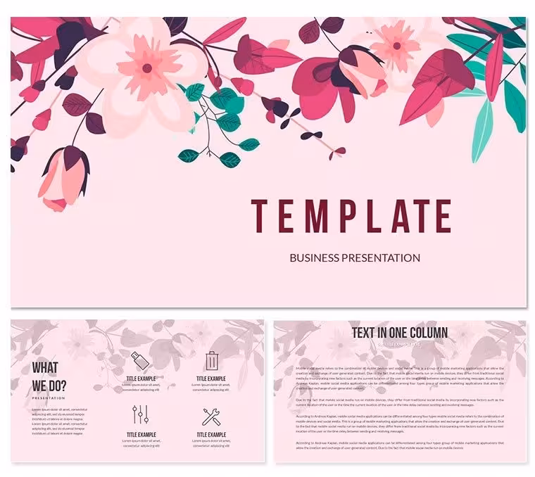 Beautiful Flowers PowerPoint templates