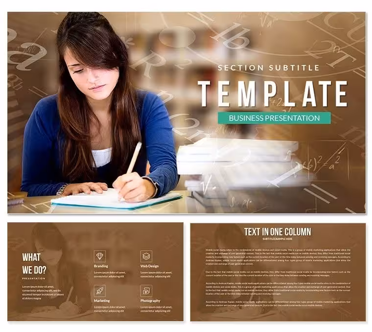 Open University Courses PowerPoint Template