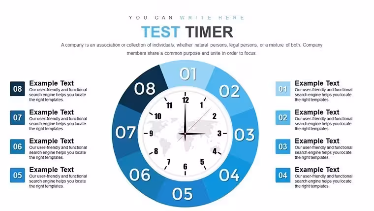 Test Timer Keynote Charts for Precise Time Management