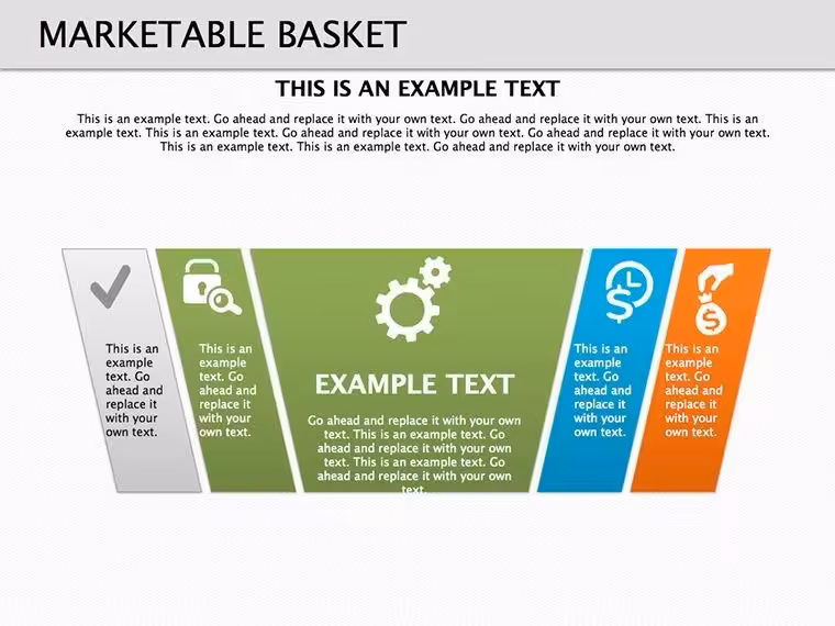 Marketable Basket Keynote Diagrams: 16 Editable Slides for Marketing Insights