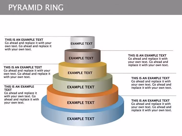 Customizable Pyramid Ring Keynote Diagrams for Growth