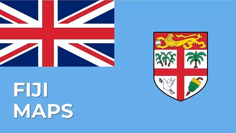Fiji Islands Keynote Map Template - Instant Download
