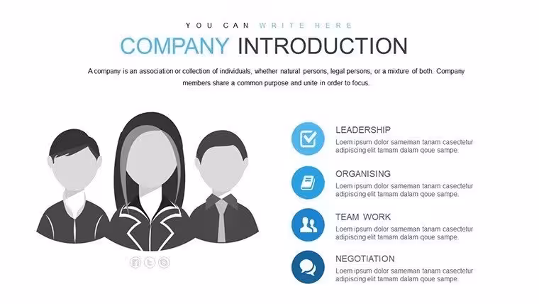 Company Introduction PowerPoint Charts Template: Craft Memorable Business Narratives