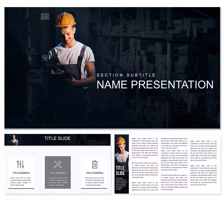 Warehouse Loader PowerPoint Templates: Ops Optimizer