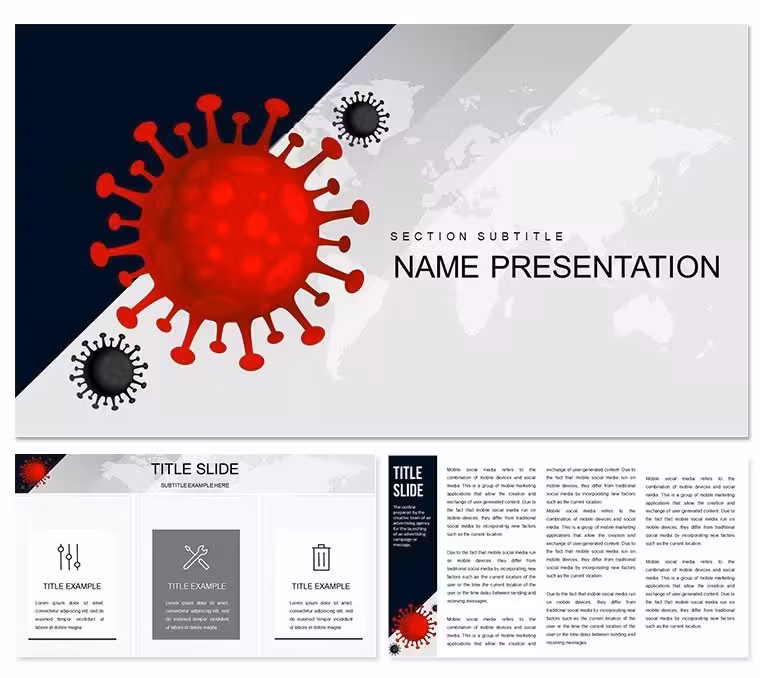 Viruses - Microbiology PowerPoint presentation template