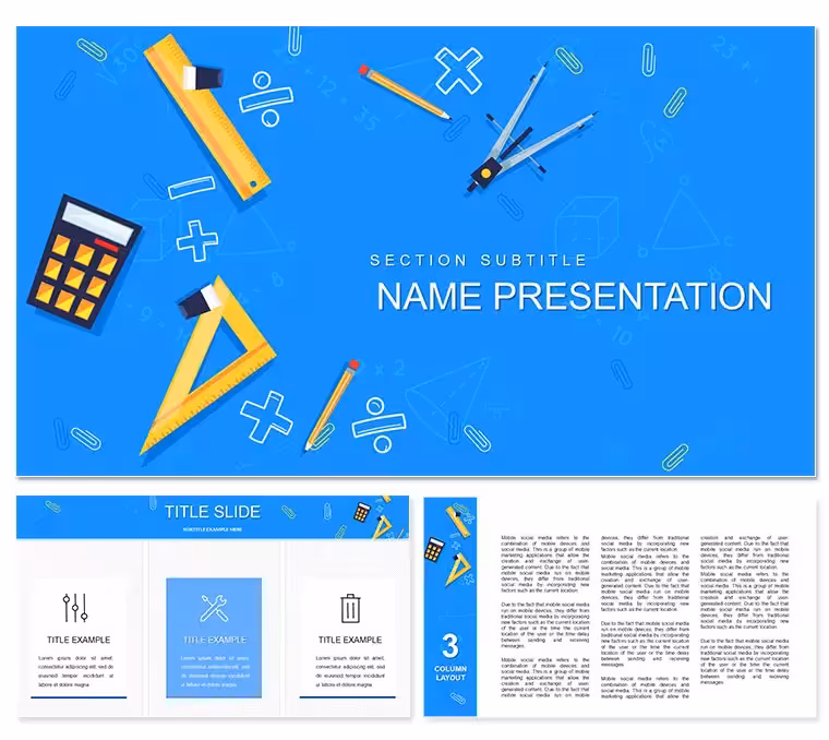 Math and Geometry PowerPoint Template - Presentation