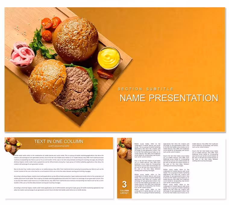 How to make Hamburger PowerPoint templates