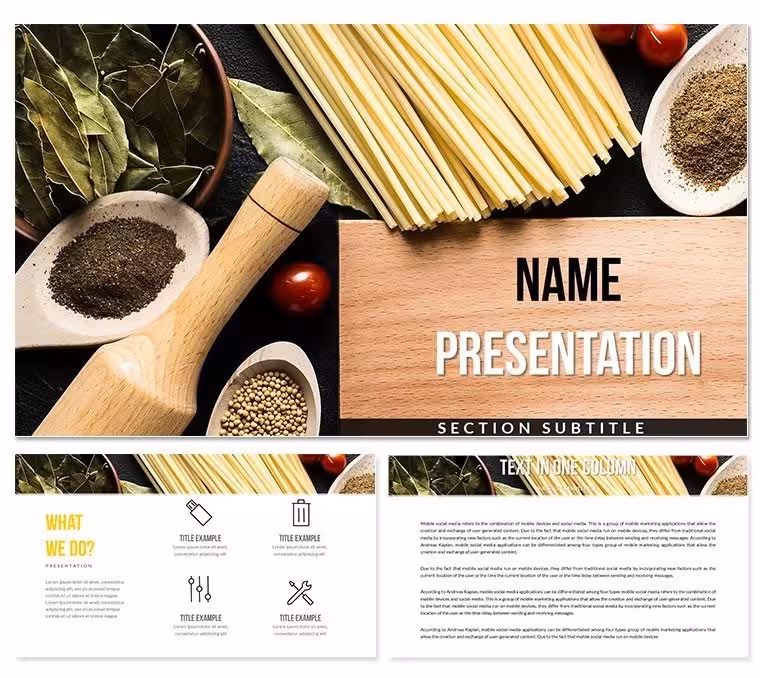 Seasoning for Dishes PowerPoint templates