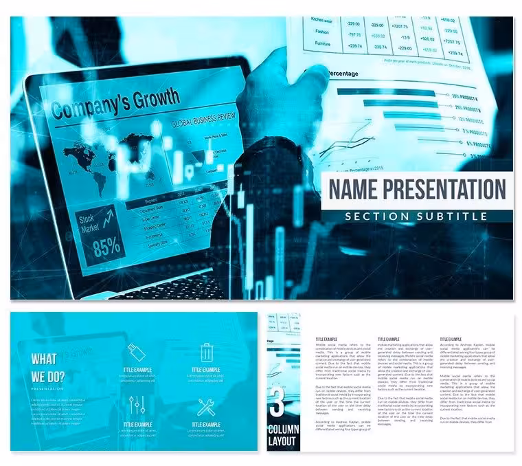 Business Times PowerPoint Template for Presentation