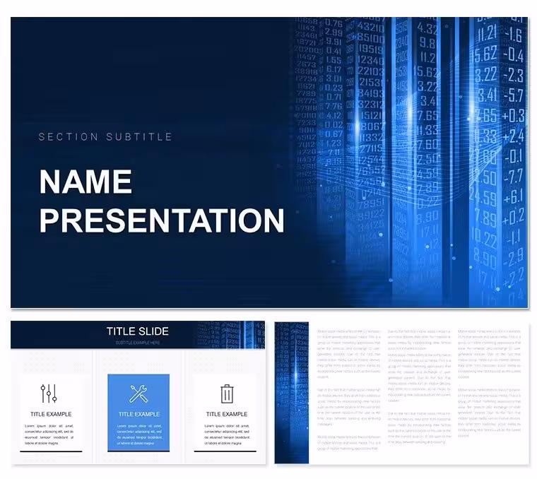 Data Info PowerPoint Template: Web Business Slides