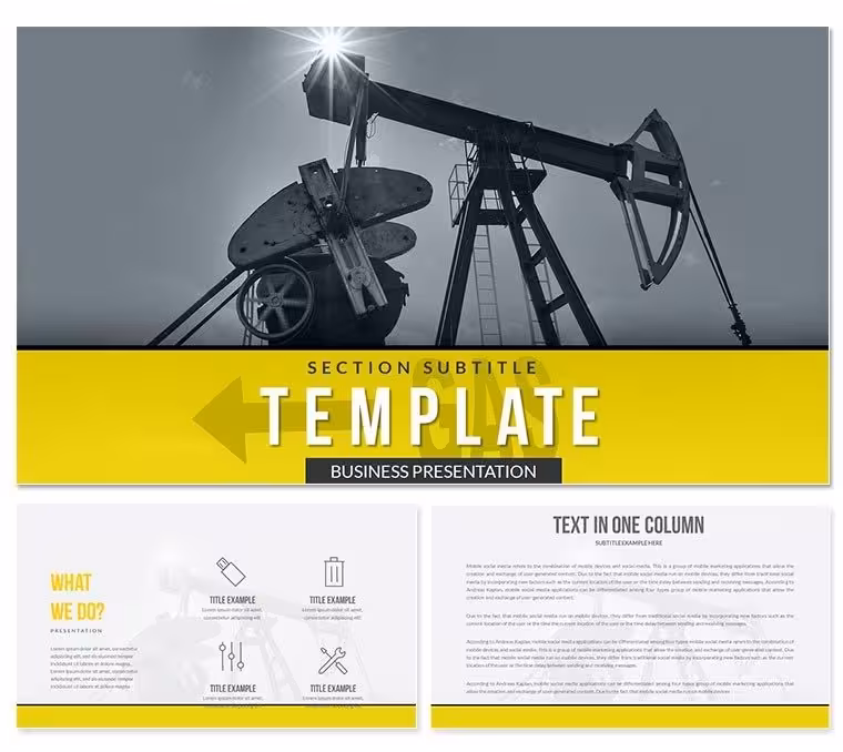 Extraction Oil and Gas PowerPoint Template: Fuel Your Industry Insights