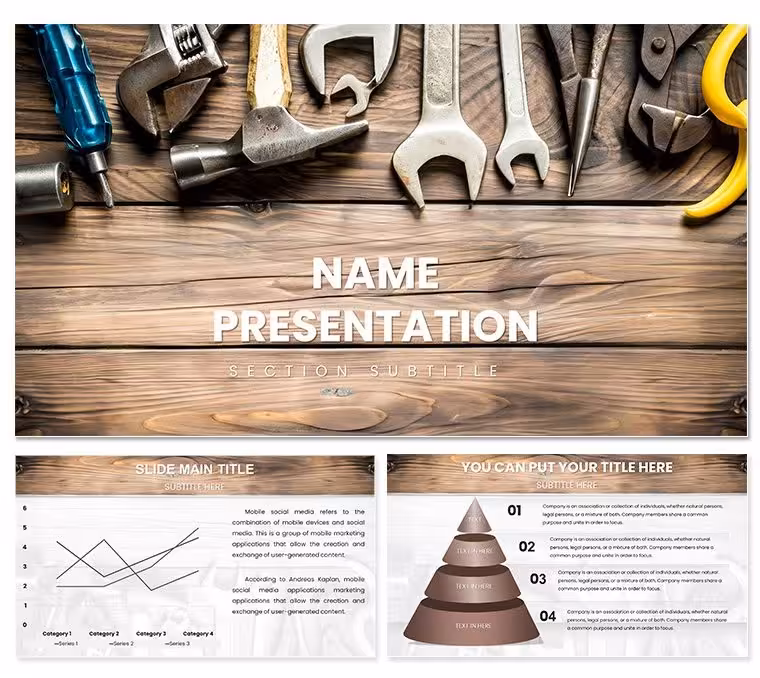Plumbing Keys Keynote Template - Professional Presentation Themes