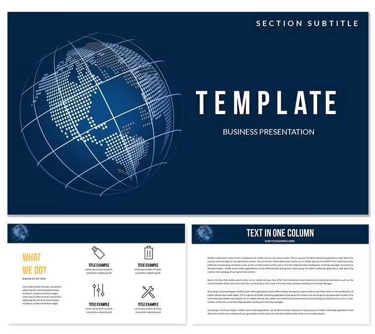 Planet Vectors PowerPoint templates for presentation