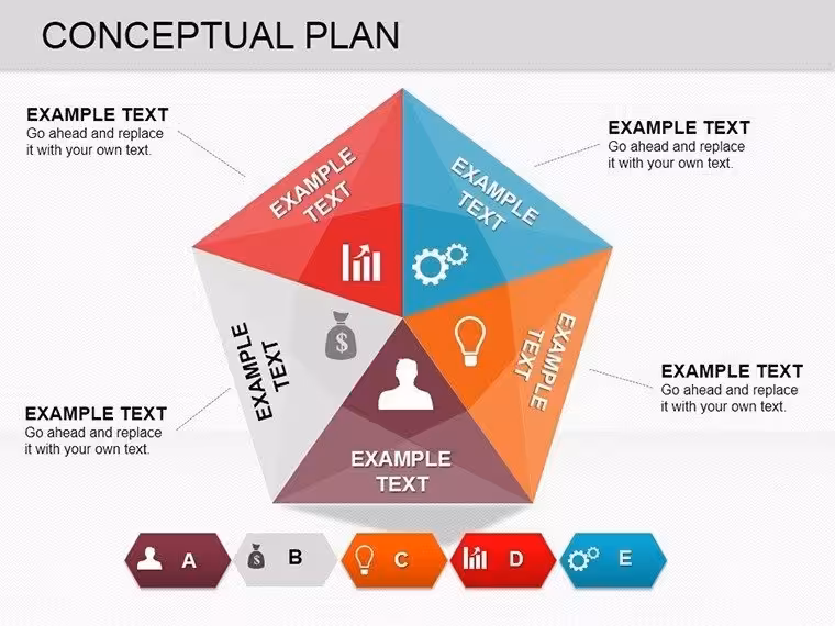 Conceptual Plan PowerPoint Charts - Strategic Framework Templates for Architects & Consultants | Instant Download