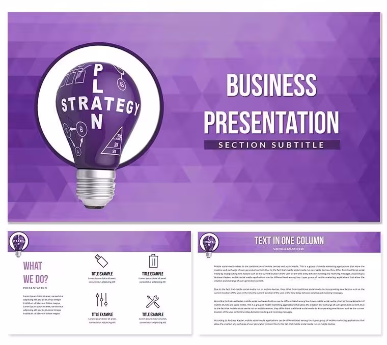 Strategic Plan PowerPoint Template and Diagrams - Download PPT Presentation