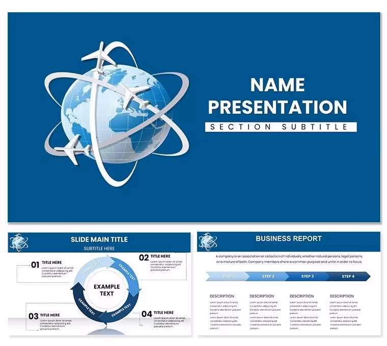 International Flights Keynote Template: Navigating Global Aviation Stories
