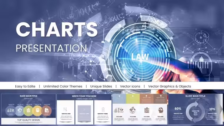 Professional Law Charts Keynote Presentation Template