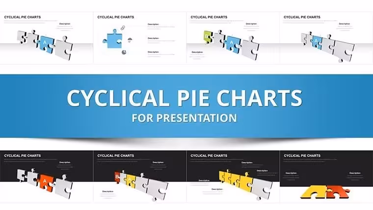 3D Puzzle PowerPoint Charts Template - Download Now