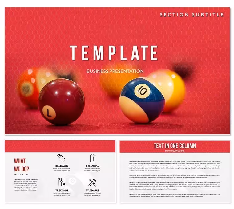 Billiard Layers PowerPoint templates