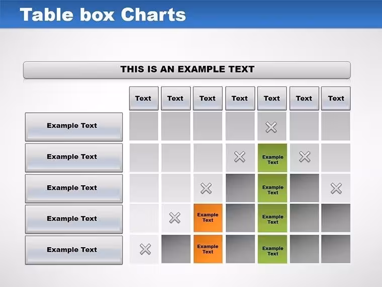Table Box PowerPoint Charts - Instant Download | ImagineLayout