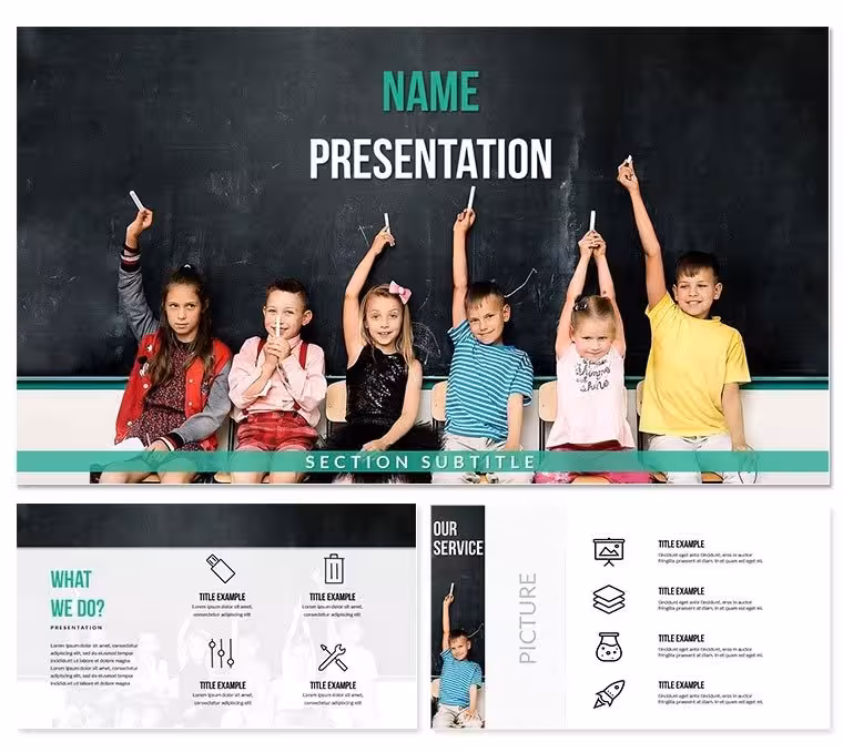 School Children Template for PowerPoint Presentations