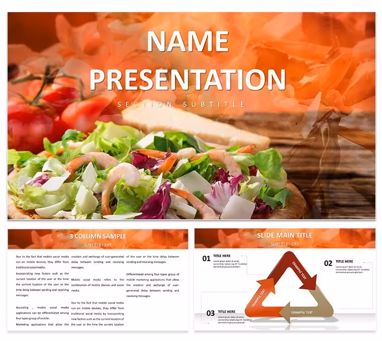 Food Industry Keynote Template: Plate Your Ideas with Flavor