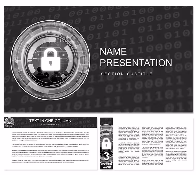 Safety, Commercial Secret PowerPoint template