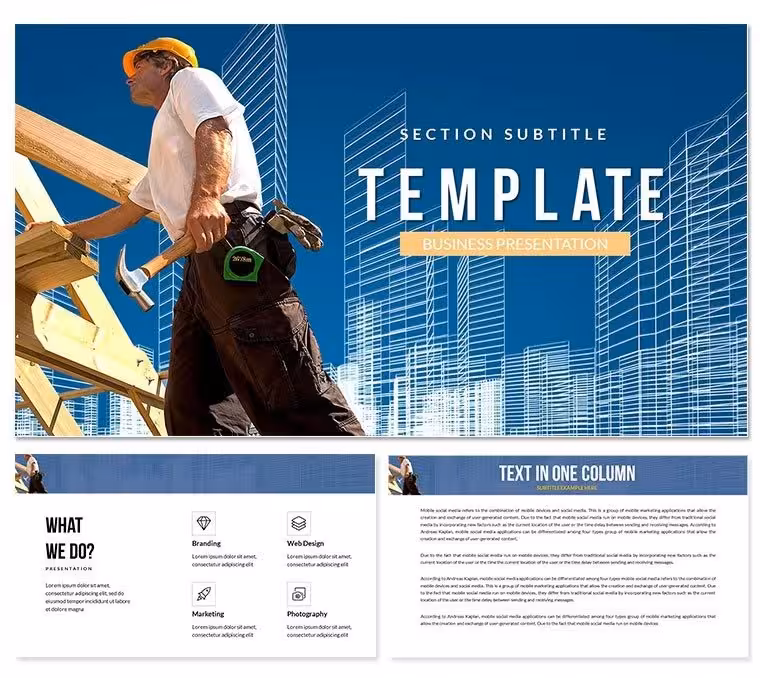 Profession builder PowerPoint Presentation Templates