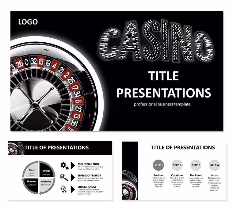 Casino Roulette Tips PowerPoint templates