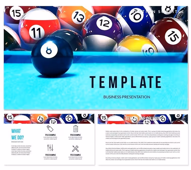 Billiards Rules: How To Play Billiards PowerPoint templates
