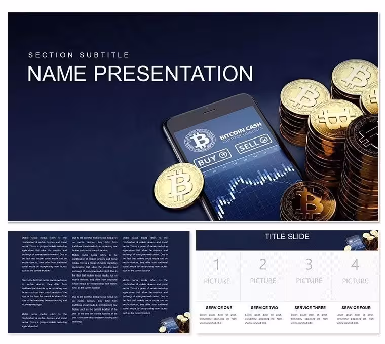 Virtual Exchange Bitcoin Keynote Template: Mine Insights from Blockchain